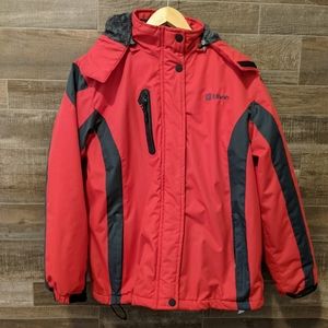Ubon Water& Windproof Fleece Red Ski Jacket Small